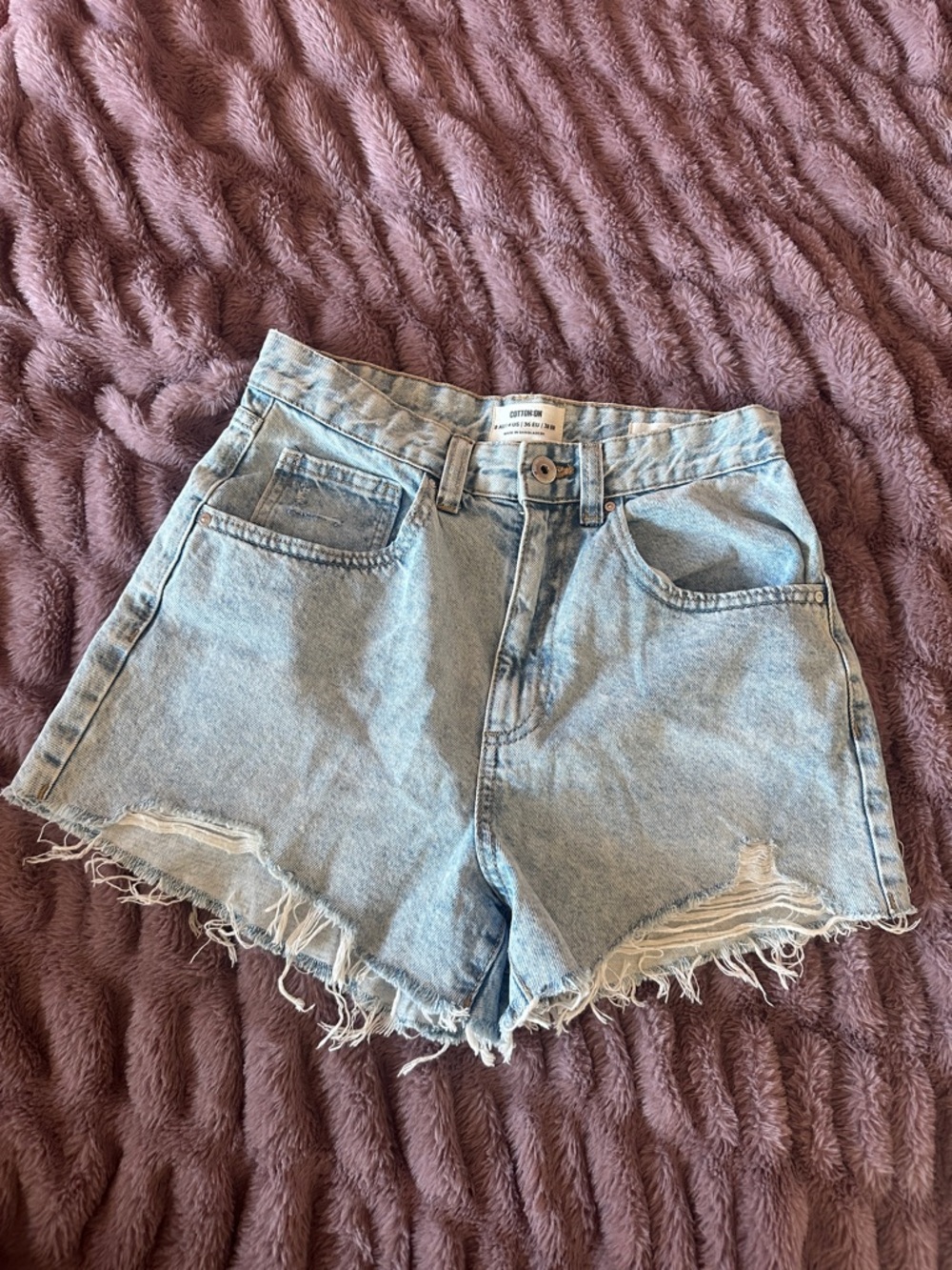 High rise mom Jean shorts